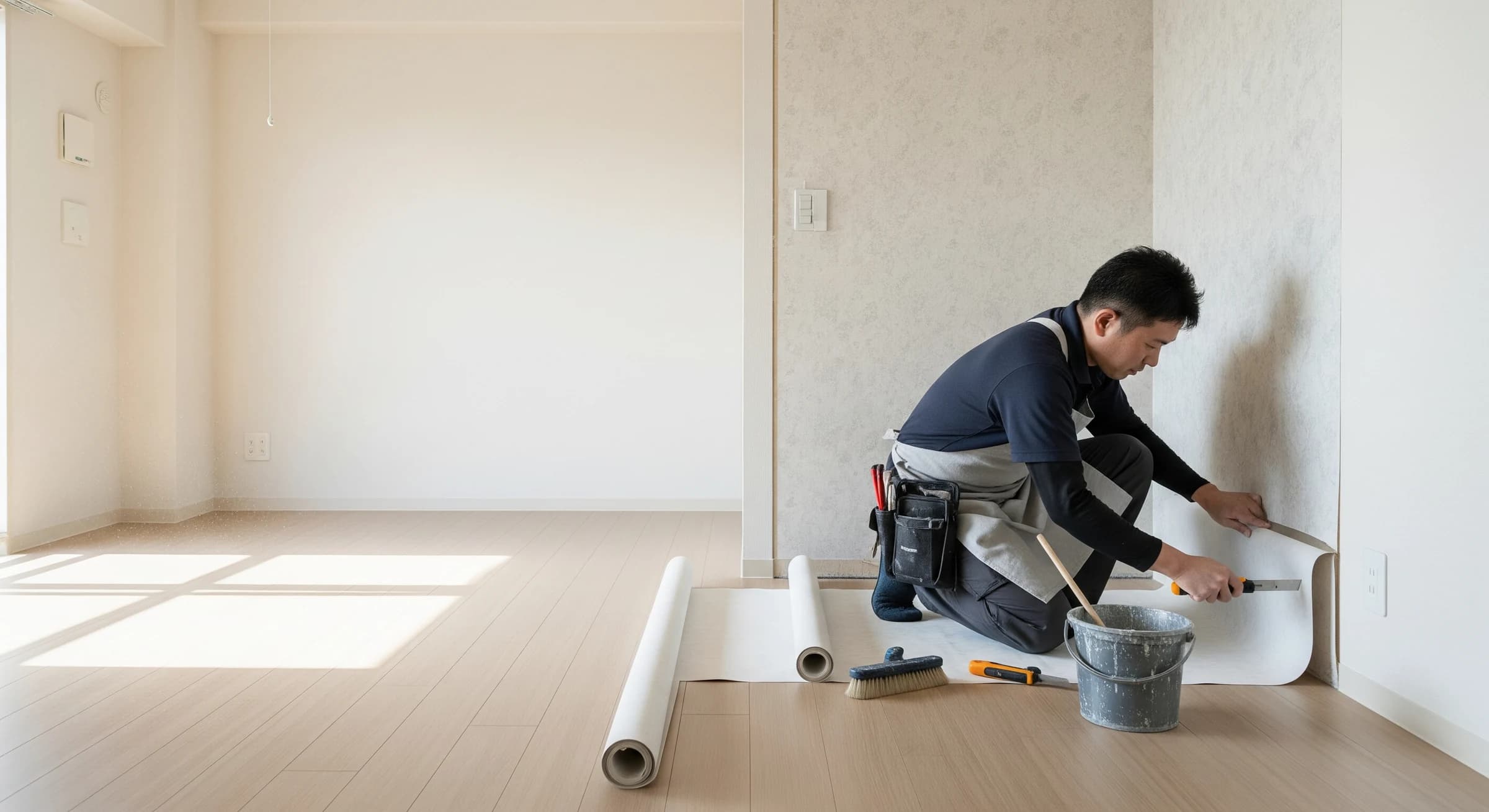 現場で作業する職人