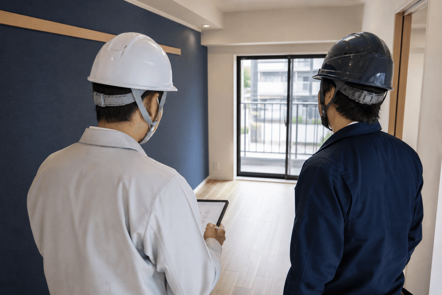 品質と工程を確認する現場担当者